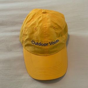 Outdoor Voices ‘Boston’ hat in yellow, one size.